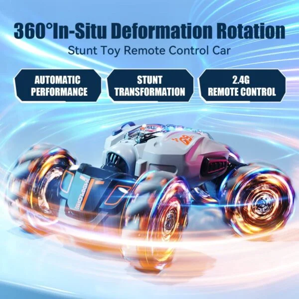 High-Quality Toys Supplier Wholesale 2.4GHz 360 Rotation 4WD Double Sided Driving Remote Control Gesture Sensing Toy Cars RC Stunt Car - Image 6