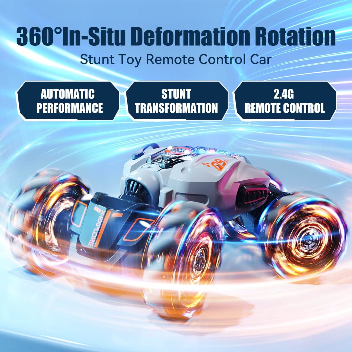 High-Quality Toys Supplier Wholesale 2.4GHz 360 Rotation 4WD Double Sided Driving Remote Control Gesture Sensing Toy Cars RC Stunt Car - Image 4
