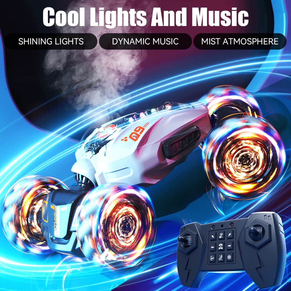 High-Quality Toys Supplier Wholesale 2.4GHz 360 Rotation 4WD Double Sided Driving Remote Control Gesture Sensing Toy Cars RC Stunt Car - Image 7