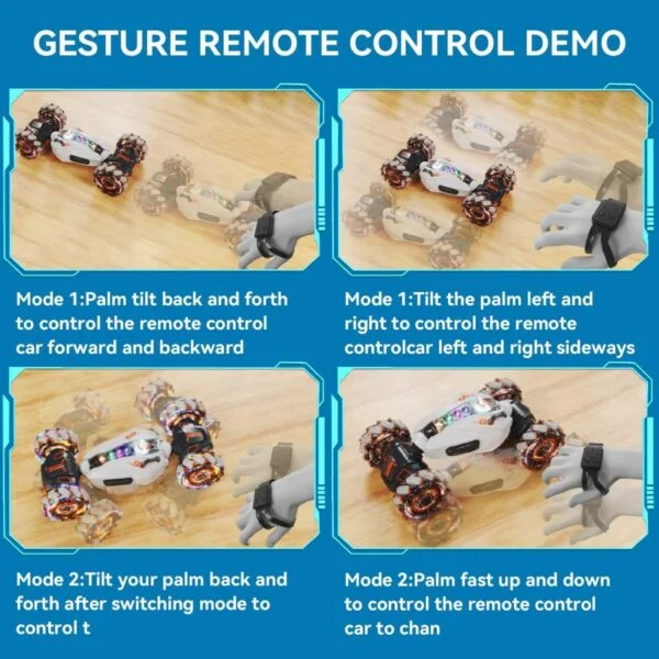 High-Quality Toys Supplier Wholesale 2.4GHz 360 Rotation 4WD Double Sided Driving Remote Control Gesture Sensing Toy Cars RC Stunt Car - Image 15