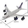 OEM Toys China Large 2.4G 3-CH Rc Glider Model Epp 747 A380 Airbus Aircraft Remote Control Airplane Electric Rc Foam Plane - Image 27