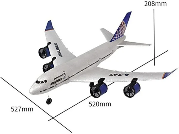 OEM Toys China Large 2.4G 3-CH Rc Glider Model Epp 747 A380 Airbus Aircraft Remote Control Airplane Electric Rc Foam Plane - Image 18