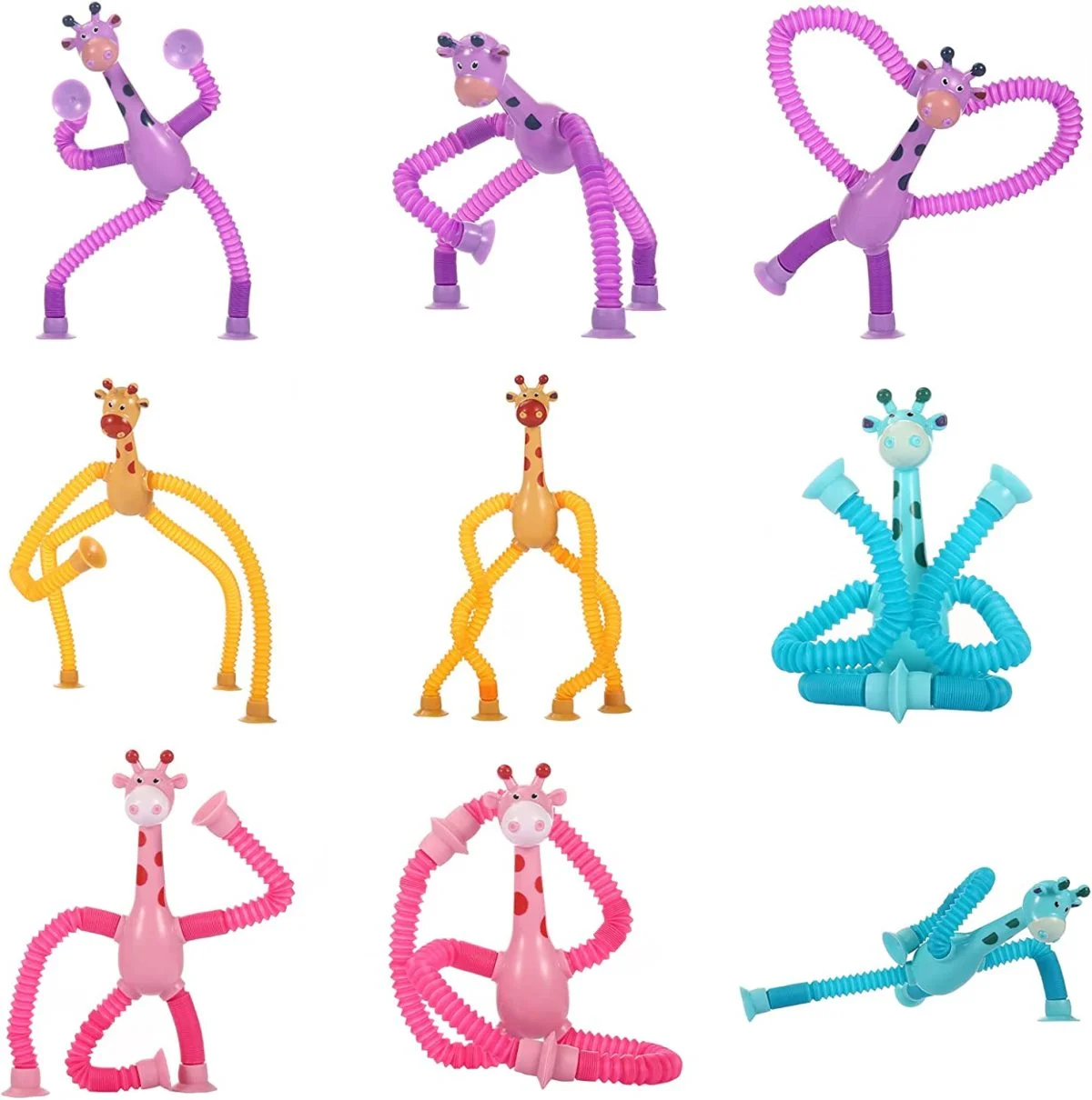 Toy Manufacturer China Toys Giraffe Pop Tubes Sensory Toys Novelty Spring Fidget Toy Stretch Tube Stress Relief Toy for Kid Adult Birthday Gift Party Favors - Image 13