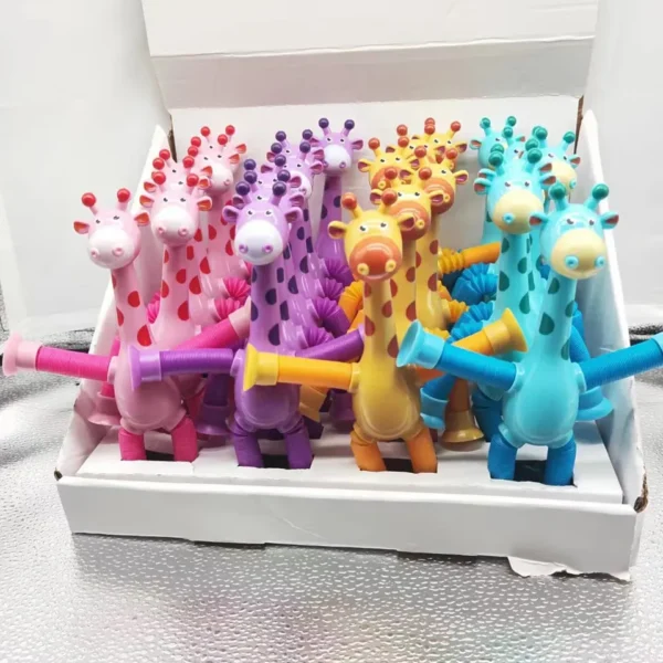 Toy Manufacturer China Toys Giraffe Pop Tubes Sensory Toys Novelty Spring Fidget Toy Stretch Tube Stress Relief Toy for Kid Adult Birthday Gift Party Favors - Image 16