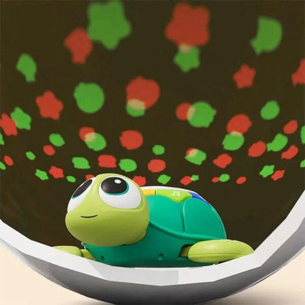 Toy Supplier China 5 in 1 Musical Projector Turtle Crawling Toys Educational Musical Turtle Crawling Baby Toy - Image 15