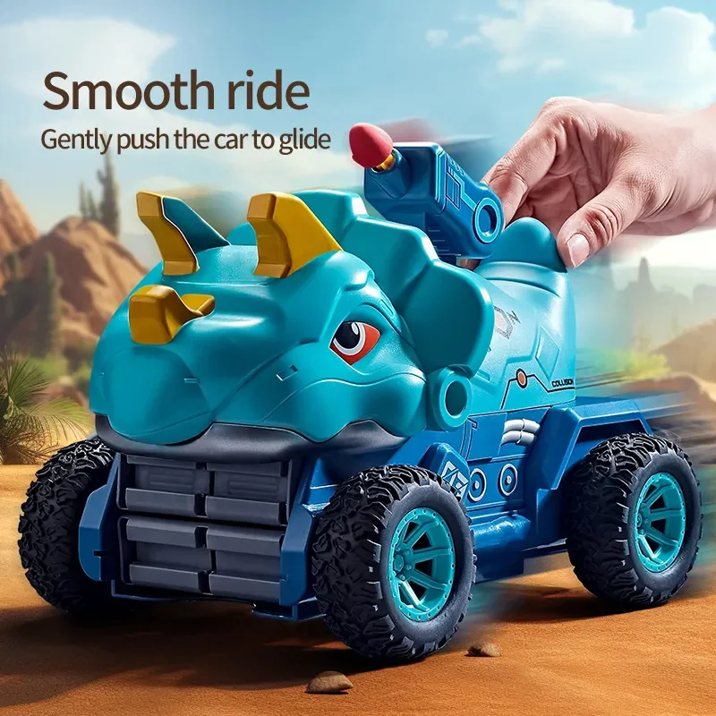 Kids Dinosaur Deformation Catapult Carrier Large Truck Toy With 3 Toy Cars - Image 8