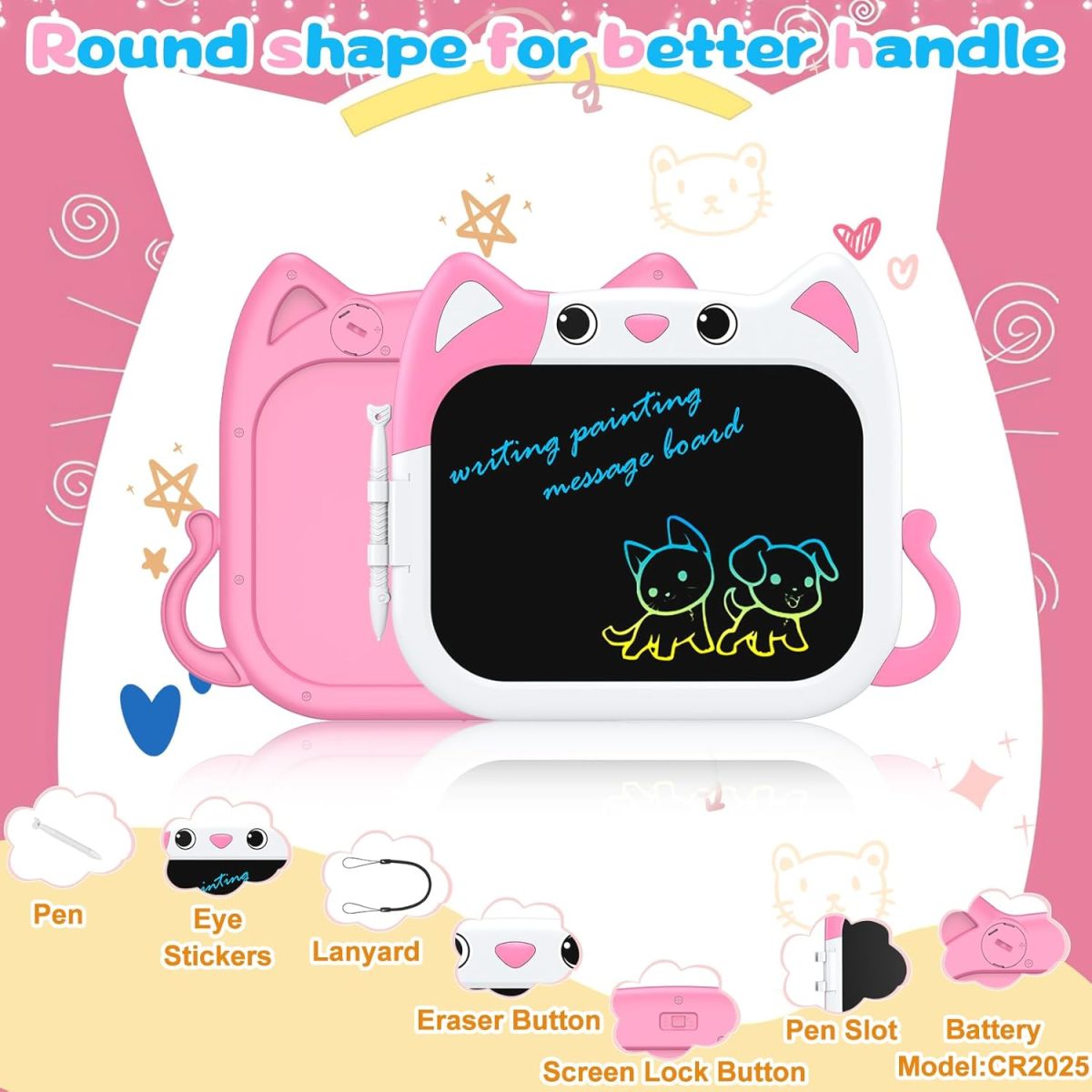 10 Inch Colorful Electronic Erasable Drawing Pad - Image 4