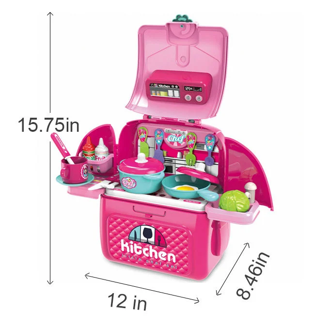 Toy Procurement China Girl Toys Mini Pretend Play Preschool Kitchen Sets Simulation Cooking Pink Color Kitchen Toy - Image 14