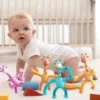 OEM Toy Manufacturer Novel Puzzle Luminous Cartoon Giraffe Retractable Suction Cup Variety Shapes Educational Decompression Pop Fidget Toy - Image 19
