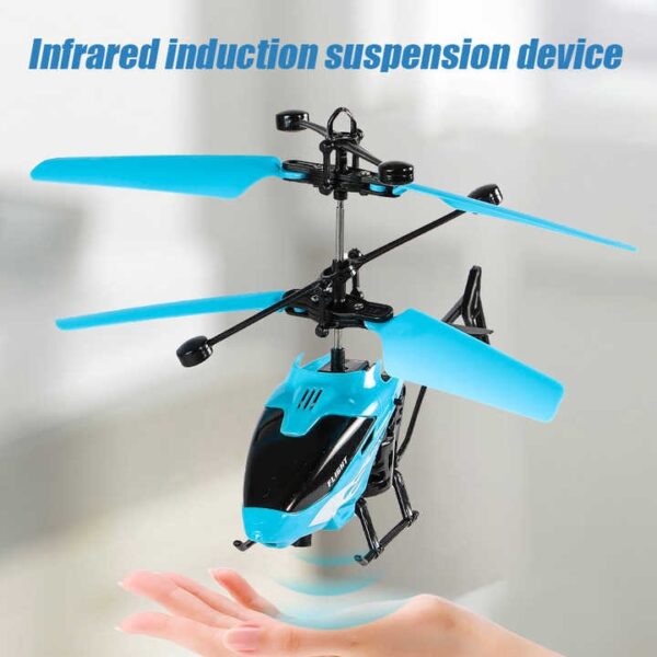 Factory Price Toys Remote Control Helicopter USB Charging Lights Fall-resistant Infrared Gesture Sensor Flying Induction Helicopter - Image 8