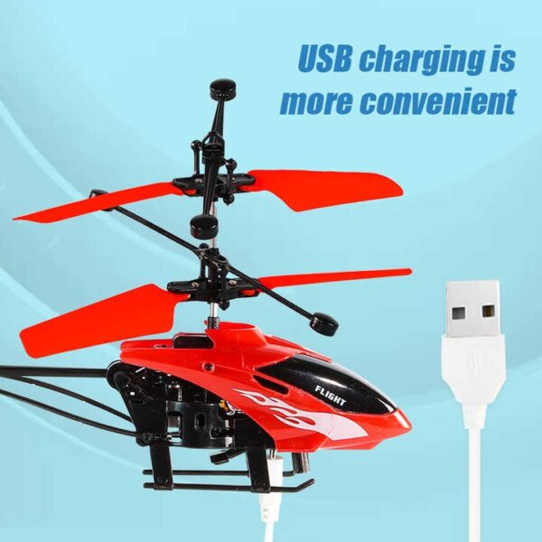 Factory Price Toys Remote Control Helicopter USB Charging Lights Fall-resistant Infrared Gesture Sensor Flying Induction Helicopter - Image 12