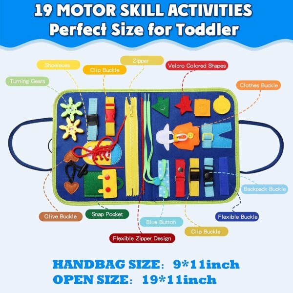 Wholesale Montessori Toys Toddler Activities Board Kids Sensory Board Dinosaur Busy Board Montessori Toy - Image 4