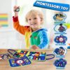 Wholesale Montessori Toys Toddler Activities Board Kids Sensory Board Dinosaur Busy Board Montessori Toy - Image 16