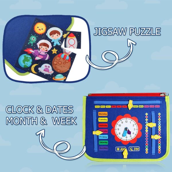 Wholesale Montessori Toys Toddler Activities Board Kids Sensory Board Dinosaur Busy Board Montessori Toy - Image 10