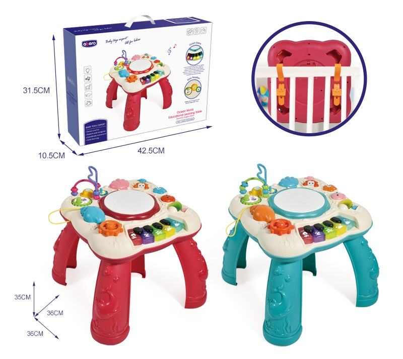 Educational Toy Baby Table Chair Educational Musical Drum Baby Study Table Toys Piano Music Instrument Learning Table Toys - Image 7