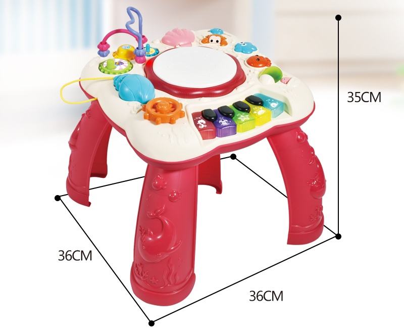 Educational Toy Baby Table Chair Educational Musical Drum Baby Study Table Toys Piano Music Instrument Learning Table Toys - Image 11