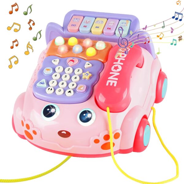Multifunctional Cute Children’s Infant Virtual Story Machine Whack A Mole Game Music Toy Telephone Toys for Kids - Image 2