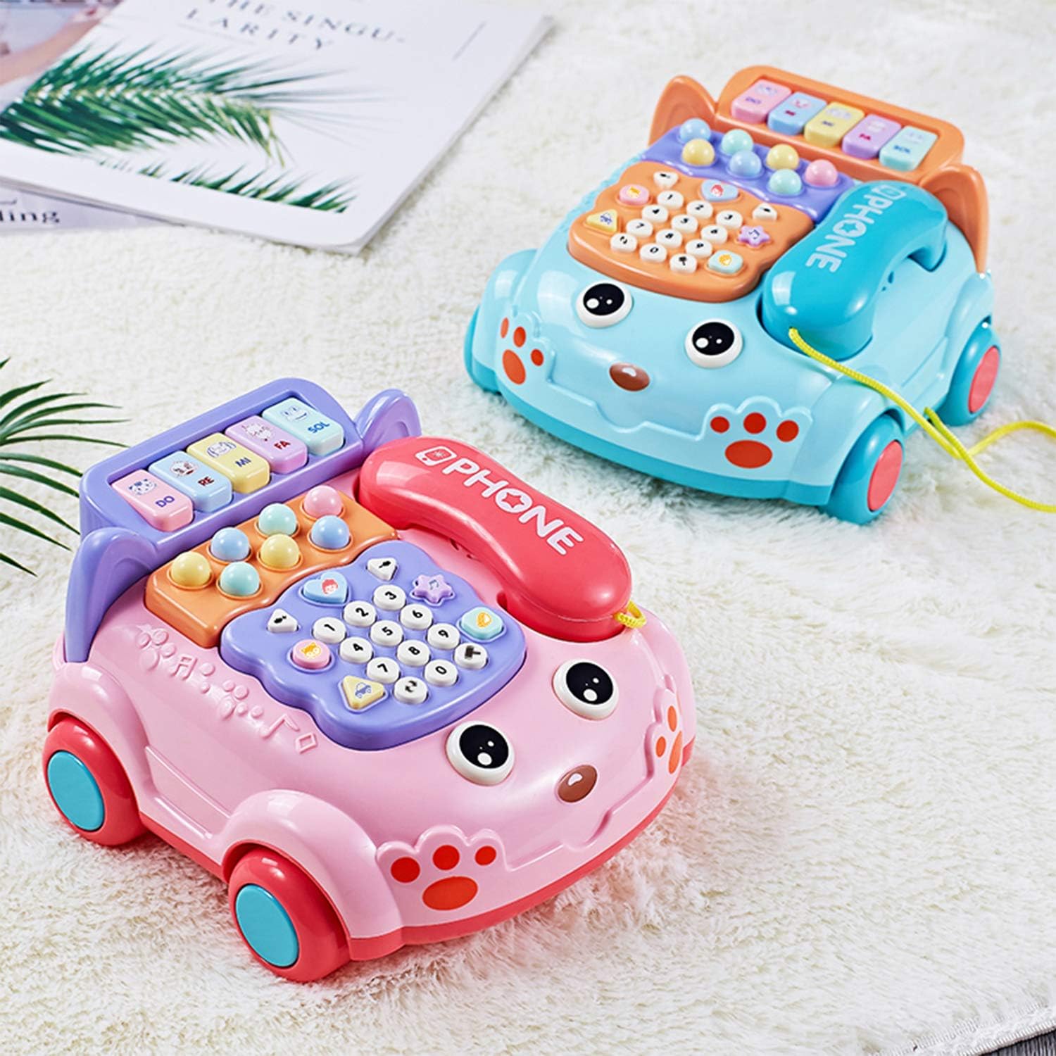 Multifunctional Cute Children’s Infant Virtual Story Machine Whack A Mole Game Music Toy Telephone Toys for Kids - Image 11