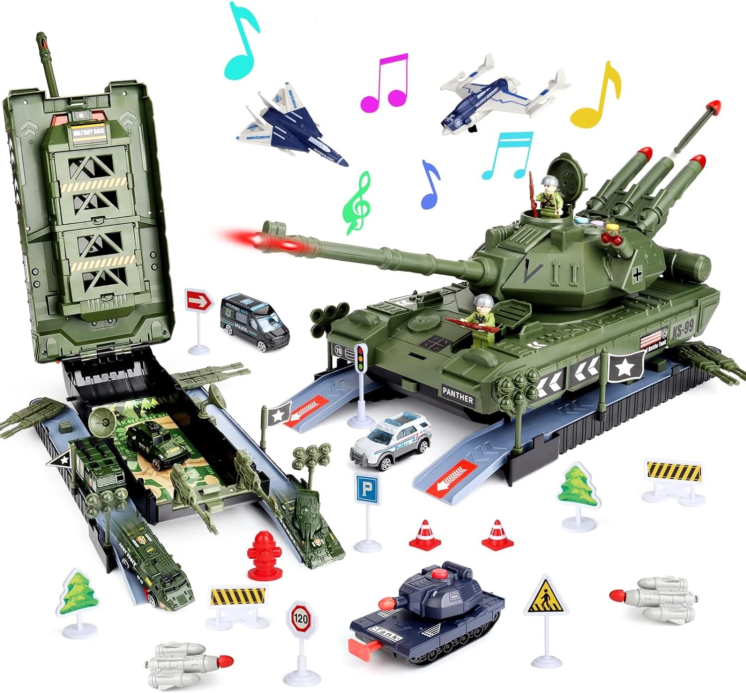 Military Toys Set Big Toy Diecast Army Tank Toy for Kids - Image 3