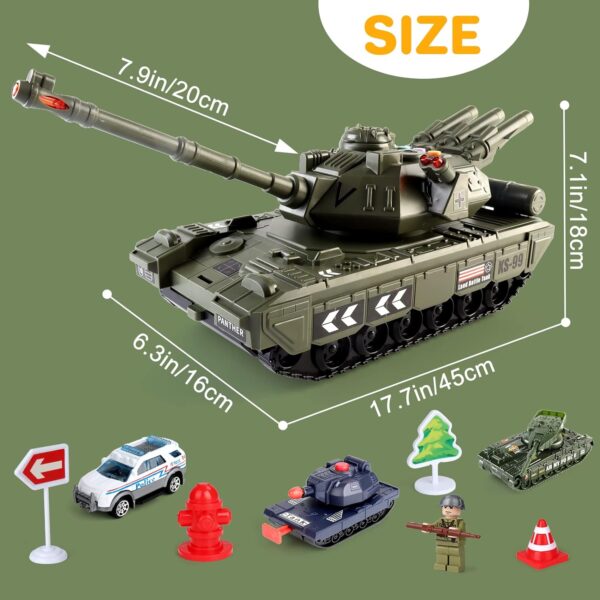 Military Toys Set Big Toy Diecast Army Tank Toy for Kids - Image 12