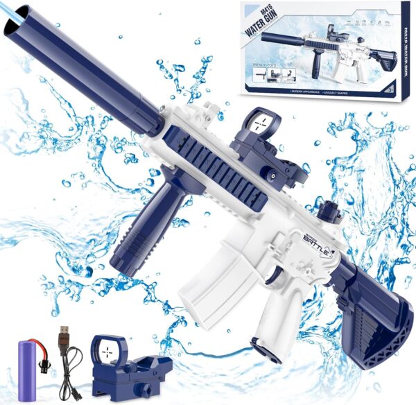 Kids Summer Outdoor Toys Songkran Fast Delivery Automatic Precise High End Premium Electric Water Gun - Image 2