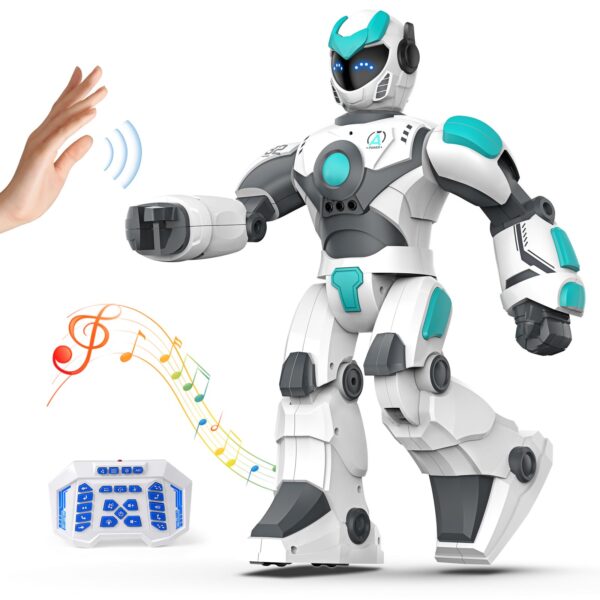 New 2.4GHz Intelligent Voice Controlled Gesture Sensing RC Dancing Toy Robot - Image 2
