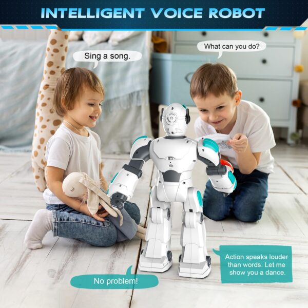 New 2.4GHz Intelligent Voice Controlled Gesture Sensing RC Dancing Toy Robot - Image 10