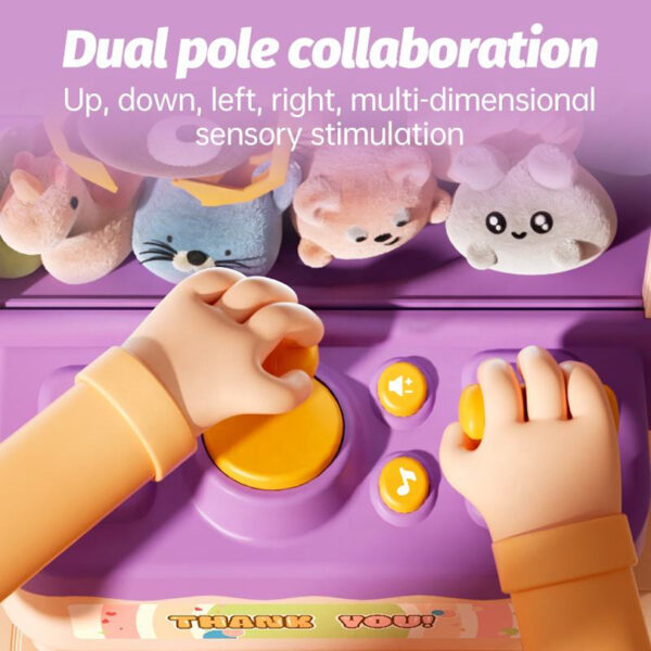 Doll Catcher Machine Toy Educational Indoor Cartoon Electronic Clip Dolls Grabber Household Kids Claw Machine with Music - Image 10
