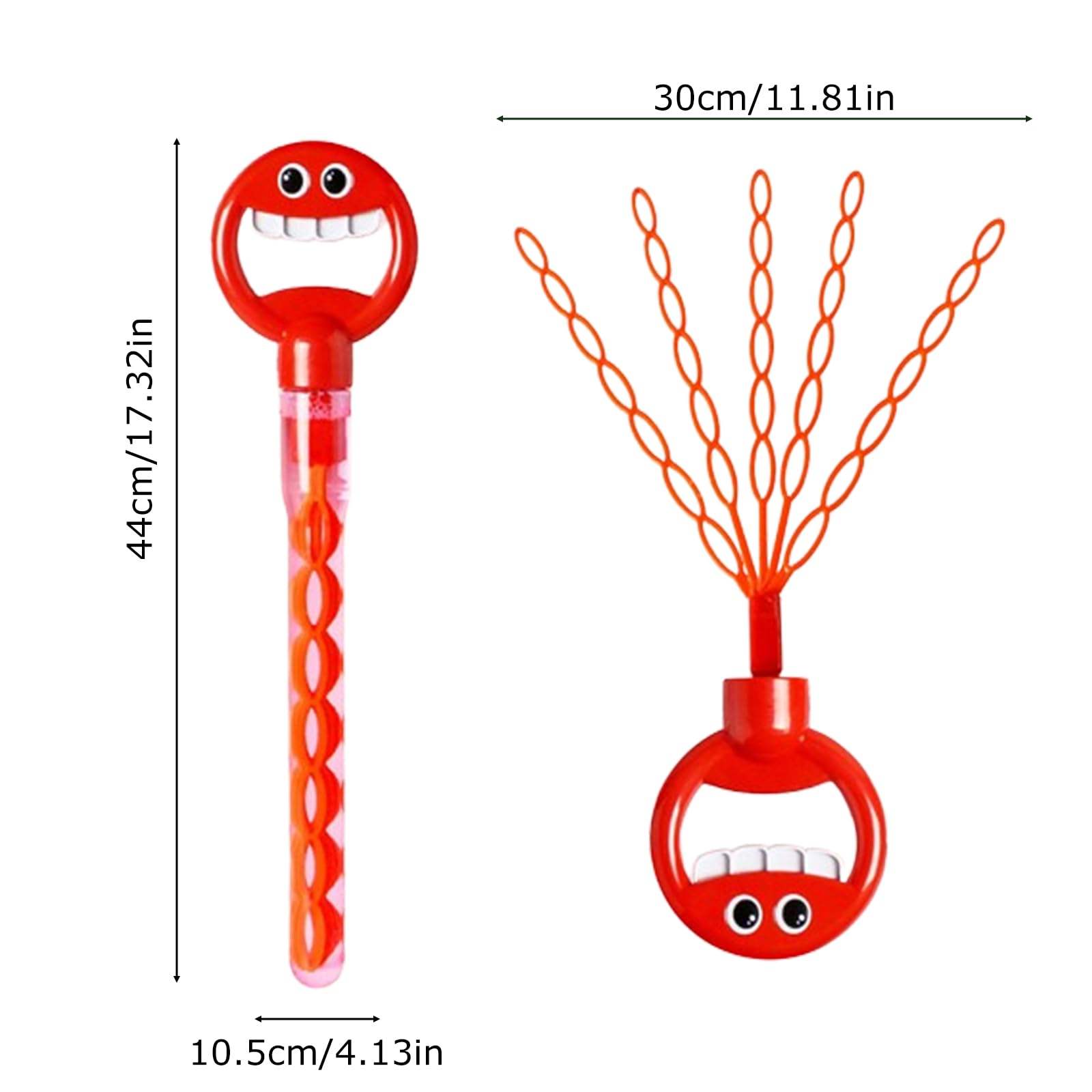 Wholesale Hot Selling 32 Hole Smiling Face Bubble Stick with 5 Claws Bubble Blower Tool Wand Toy Indoor Outdoor for Kids - Image 5