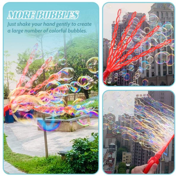 Wholesale Hot Selling 32 Hole Smiling Face Bubble Stick with 5 Claws Bubble Blower Tool Wand Toy Indoor Outdoor for Kids - Image 12
