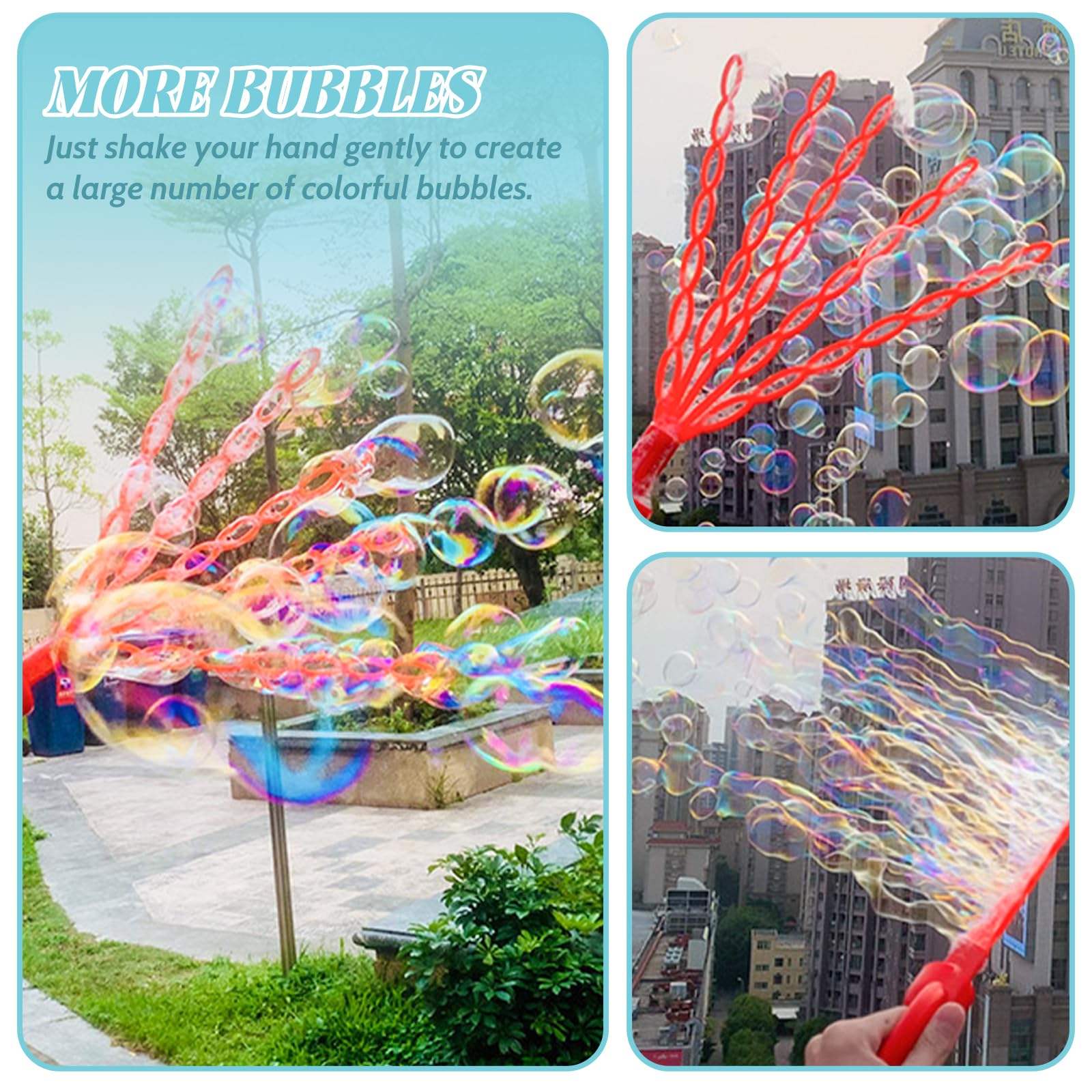 Wholesale Hot Selling 32 Hole Smiling Face Bubble Stick with 5 Claws Bubble Blower Tool Wand Toy Indoor Outdoor for Kids - Image 11