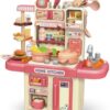 Customized Plastic Role Play Kitchen Play Set Toy Kids Cooking Food Kitchen Toys Female Spraying Kitchen Set Toys - Image 14