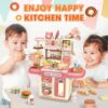 Customized Plastic Role Play Kitchen Play Set Toy Kids Cooking Food Kitchen Toys Female Spraying Kitchen Set Toys - Image 19
