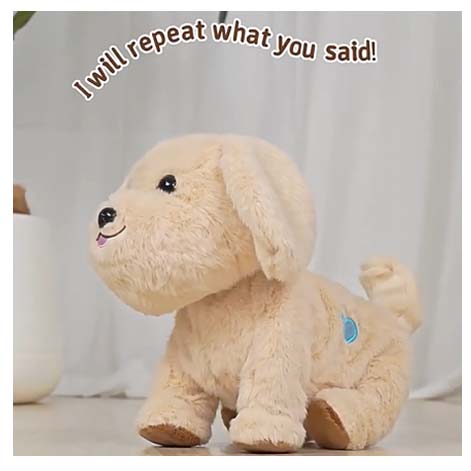 RC Voice Control Dressup Bichon Frise Intelligent Rc Pet Toy with Music Recording - Image 3