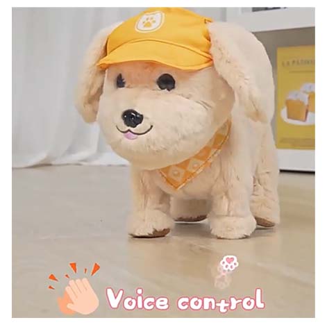 RC Voice Control Dressup Bichon Frise Intelligent Rc Pet Toy with Music Recording - Image 5