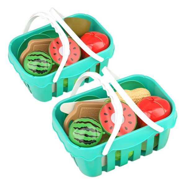 11Pcs Funny Plastic Toy School Children Baby Cutting Food Vegetables Fruit Magnet Cutting Toy for Kids - Image 2