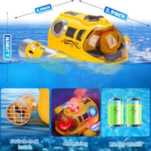 2.4G Mini Water Boat Toy Double Propeller Lighting Spray Motorboat Children Pool Water Remote Control Rc Boat Ship Juguetes - Image 18