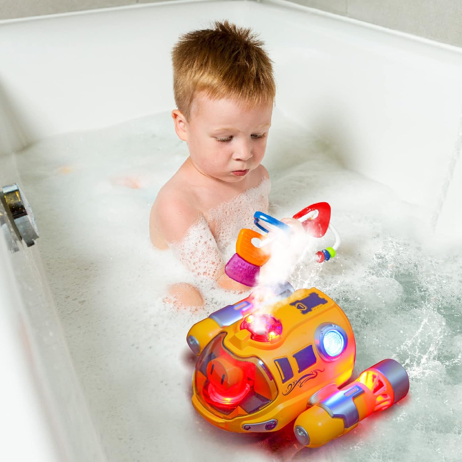 2.4G Mini Water Boat Toy Double Propeller Lighting Spray Motorboat Children Pool Water Remote Control Rc Boat Ship Juguetes - Image 11