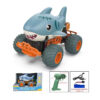 2.4G 4-Way Rc Cartoon Shark Buggy Dinosaur Car Toys Kid Dinosaurs Truck Toy - Image 10