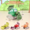 Cartoon Construction Engineering Vehicle Toys Pull Back Press To Go Toy Car Friction Power Vehicles Mini Kids Diy Truck - Image 18