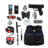 17PCS Pretend Play Simulation Plastic Kid Boy Police Set Helmet Uniform Toy - Image 13