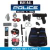 17PCS Pretend Play Simulation Plastic Kid Boy Police Set Helmet Uniform Toy - Image 14