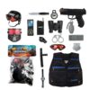 17PCS Pretend Play Simulation Plastic Kid Boy Police Set Helmet Uniform Toy - Image 15