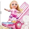 5Ch Rc Dancers Dolls Music&Skates Fairy Light up Remote Control Rollerskating Robot Balancing Board Rolls&Rotates Doll - Image 8