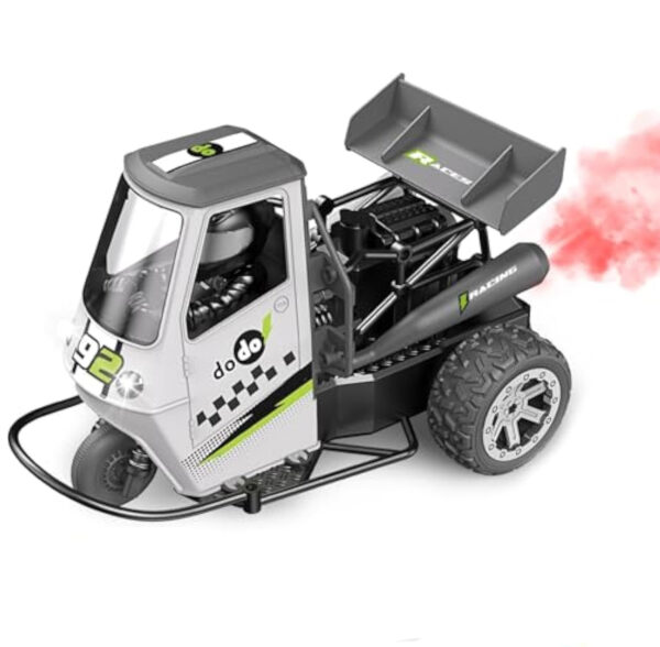 High Speed 1:16 2.4G 3 Wheel Car Spray Remote Control Rc Toy Light Music Tricycle Electric Mini Motorcycle For Kid Hobby - Image 2