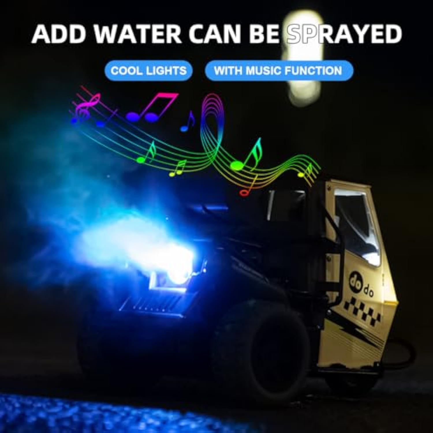 High Speed 1:16 2.4G 3 Wheel Car Spray Remote Control Rc Toy Light Music Tricycle Electric Mini Motorcycle For Kid Hobby - Image 5