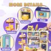 Hot Selling Product Kids Pretend Play Kitchen Toy Cooking Toys Set Kitchen Table for Children With Lights Spray - Image 17