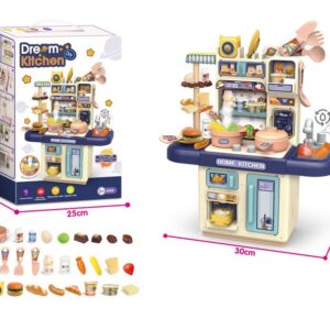 Hot Selling Product Kids Pretend Play Kitchen Toy Cooking Toys Set Kitchen Table for Children With Lights Spray - Image 19
