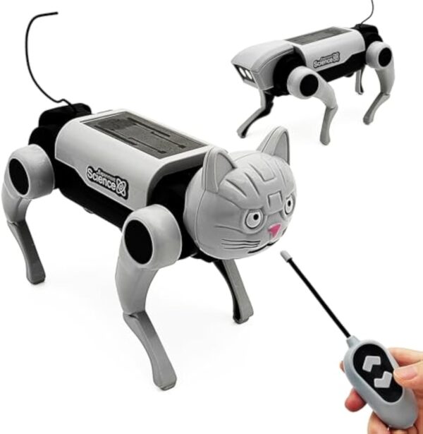 Education Diy Assembled Energy Solar Power Toy Kids Intelligent Electric Llow Price Interactive Rc Smart Robot Dog Toys - Image 2