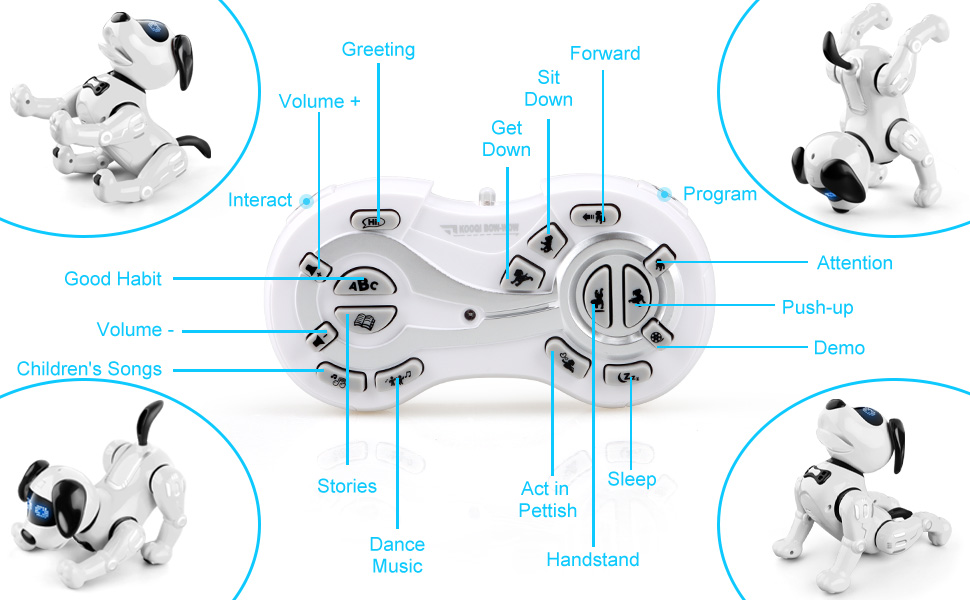 Life Size Electronic Intelligent Pets Ai Robo Smart Dog Toy Rc Robot for Sale Walking Stunt Kids Sing Dance Robots Dog Toys - Image 7